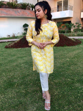 Yellow Rayon short kurti